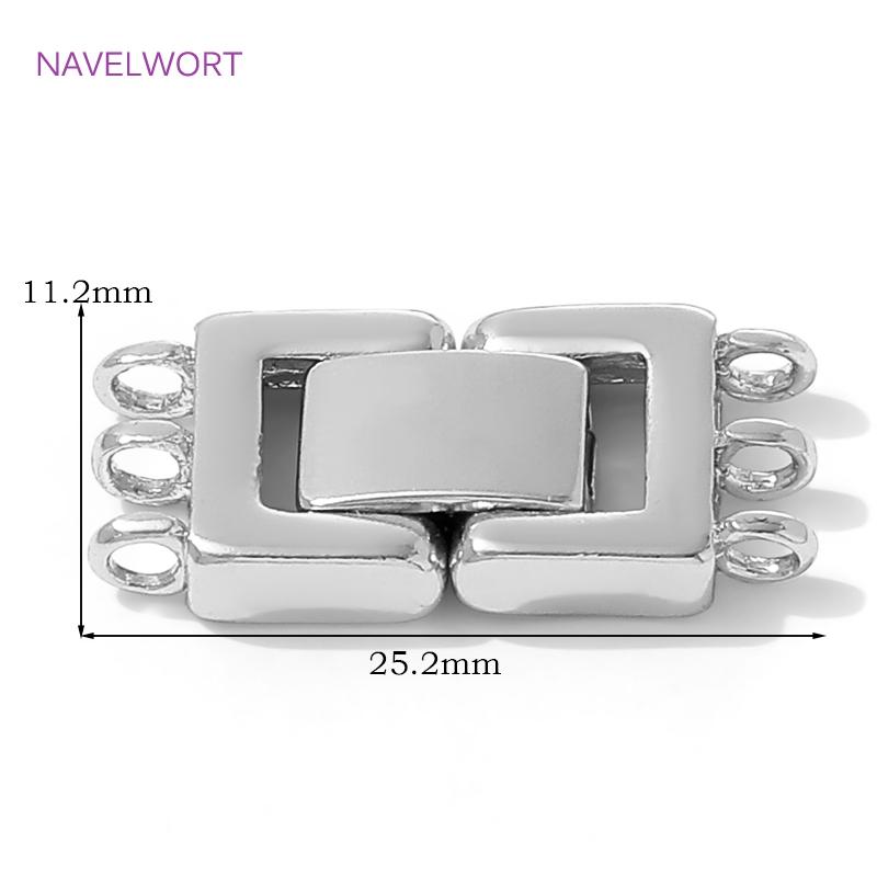 18K Gold Plated Pearl Clasps Fasteners,Brass Jewelry Clasps Connector For Bracelets Making,DIY Jewelry Making Accessories