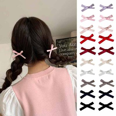 Sweet Bow Hairpin Ribbon Cute Barrette Headdress Bowknot Hair Clips  Girls