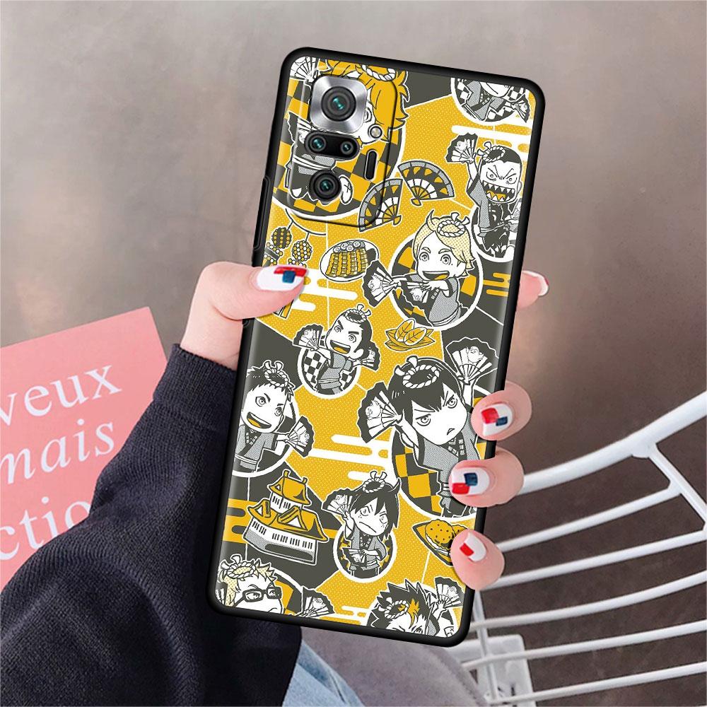 Funda For Xiaomi Redmi Note 10 9 11 Pro Soft Phone Case 10S 9S K40 8 9A 9C 9T 7 10C 8T Silicone Cover Haikyu!! Anime Shell Capa