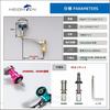 HEIGHTEN Spinning Reel Handle Adjustable With Knob Engine Series Gunmetal Gold HT19501 For DAIWA SHIMANO 55-60mm 24.5mm