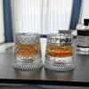 OLOEY Crystal Rotating Whiskey Glasses (Set of 2)