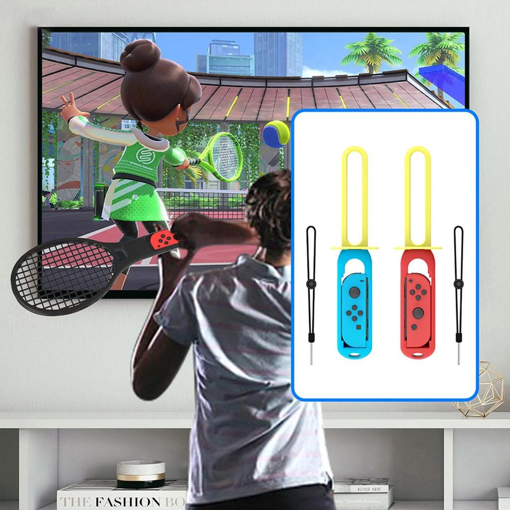 2Pcs Game Grips Handle Control Comfortable Grip with Wristband Enhance Gaming Experience Adjustable Hand Strap Game Lightsaber for Switch Joy-con