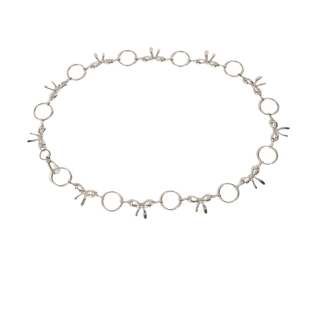 Light Luxury Retro Waist Chain Women'S Niche Texture Bow Metal Belt Chain Accessories Retro
