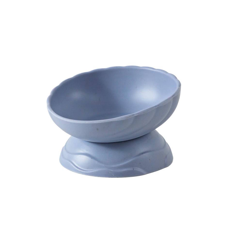 Pet Dry Rice Drinking Water Cat Bowl Original Imitation Porcelain Bamboo Fiber Adjustable Shell High Foot Bowl Cat Food Basin Cat Supplies