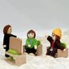 9 Character Wooden Articulated Toy People Promoting Imagination and Family Bonding