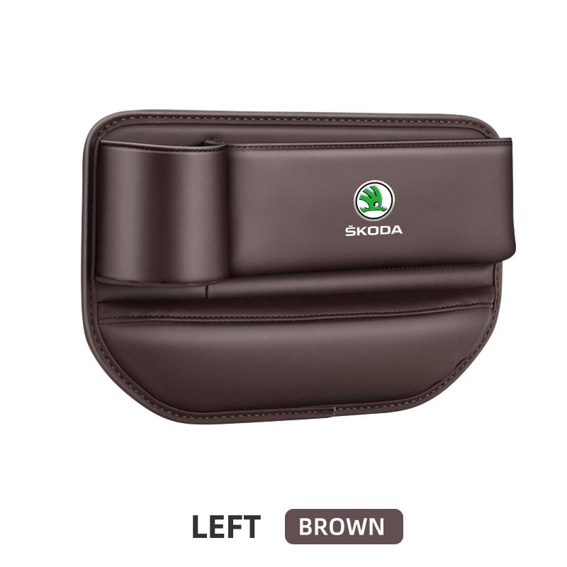 Cvpgm3 Car Seat Gap Organizer Storage Box Pocket Auto Interior Accessories For Skoda Rapid Octavia A5 S Kodiaq Fabia A7 Octavia VII