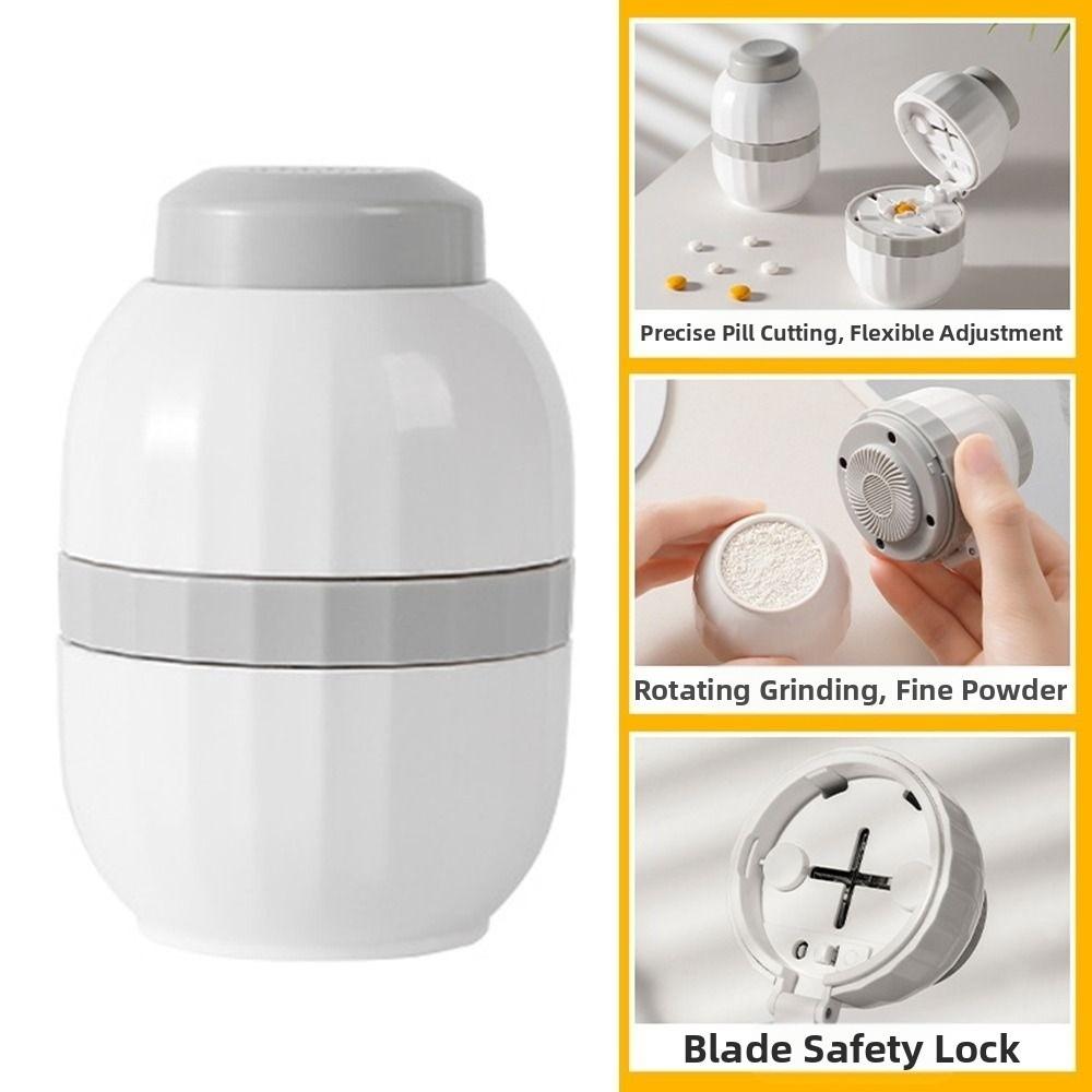Adjustable Quartering Pill Cutter Splitter Dustproof Drug Tablet Crusher Pill Cutter Divider Organizer Pill Cutter Storage Box