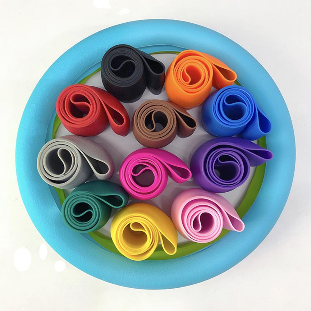 Car Universal Silicone Steering Wheel Elastic Glove Cover Texture Soft Multi Color Auto Decoration DIY Covers Accessories