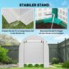 Walk In Polytunnel Greenhouse, Green House for Garden with Roll-up Window and Door, 1.8 X 1.8 X 2 M, White