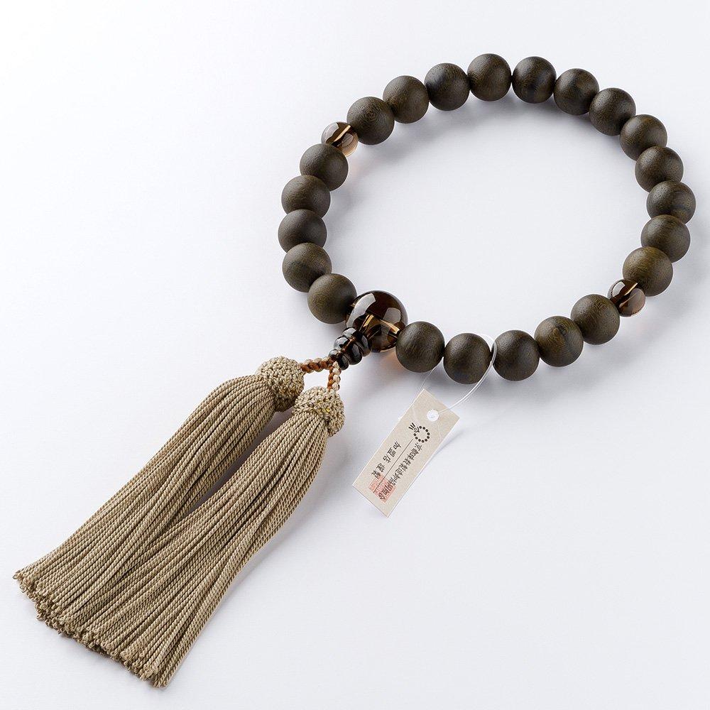 Buddhist Altar Shop Takita Shoten Kyoto Prayer Beads for Siamese Brown 22 Pure Silk Head Beads Bag Included Prayer Beads That Can Be Used by All
