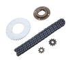 116 Links Chain T8F Gear Chain Set Toothless Flywheel Chain Sprocket Kit  Off Road Vehicles