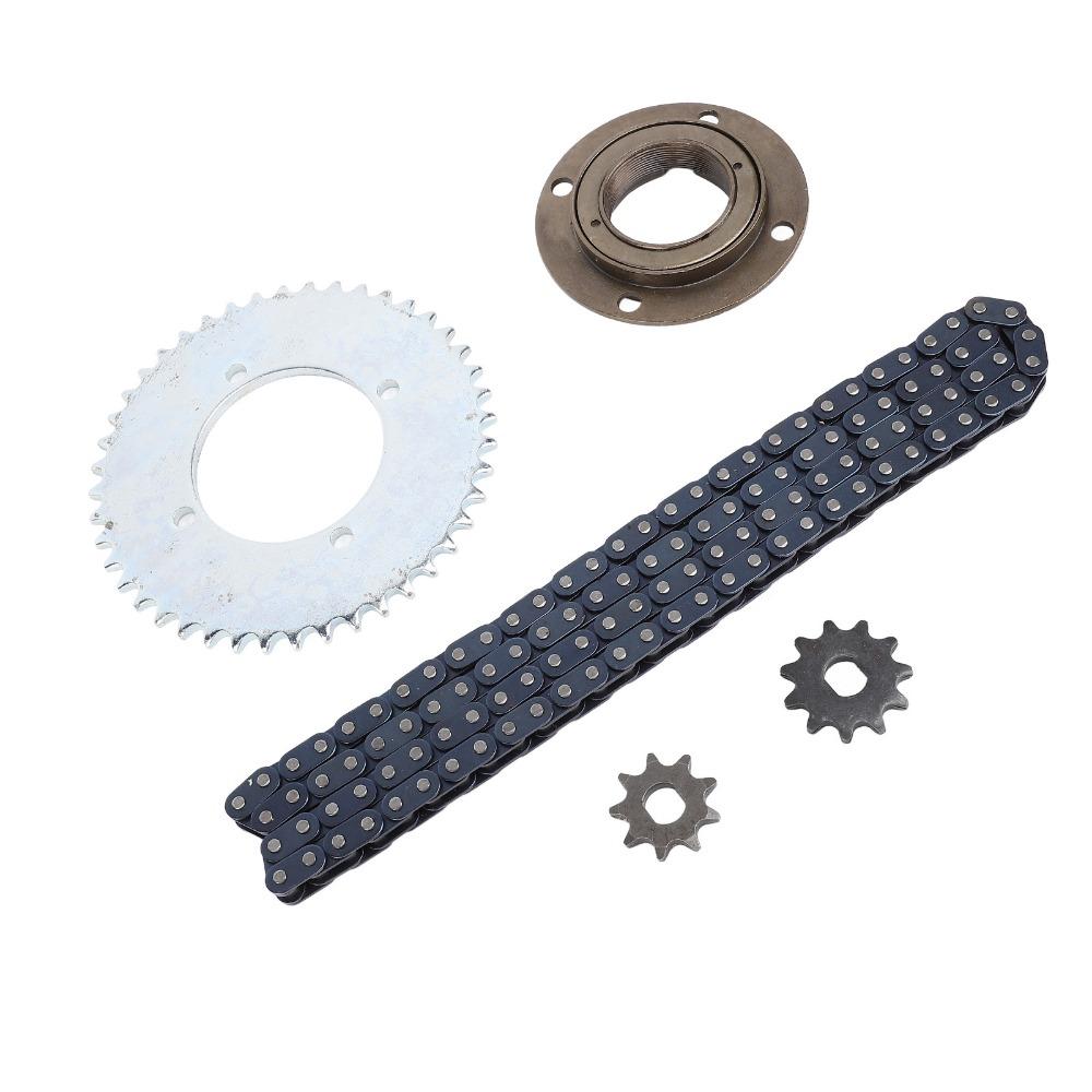 116 Links Chain T8F Gear Chain Set Toothless Flywheel Chain Sprocket Kit  Off Road Vehicles