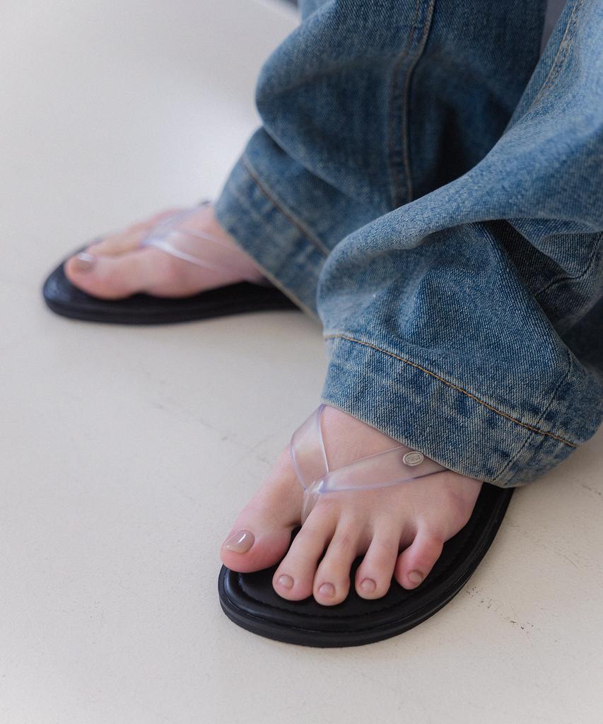 Nuus Adam Clear Logo Flip-Flops [N5283]_3Color