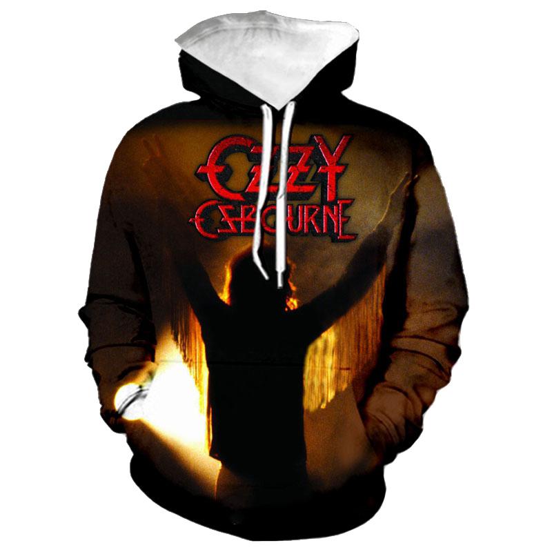 Neue Ozzy Osbourne Hoodies 3D-Druck Herren Damen Übergroße Kapuzenpullover Harajuku Pullover Lässige Oberteile Trainingsanzüge Herrenbekleidung
