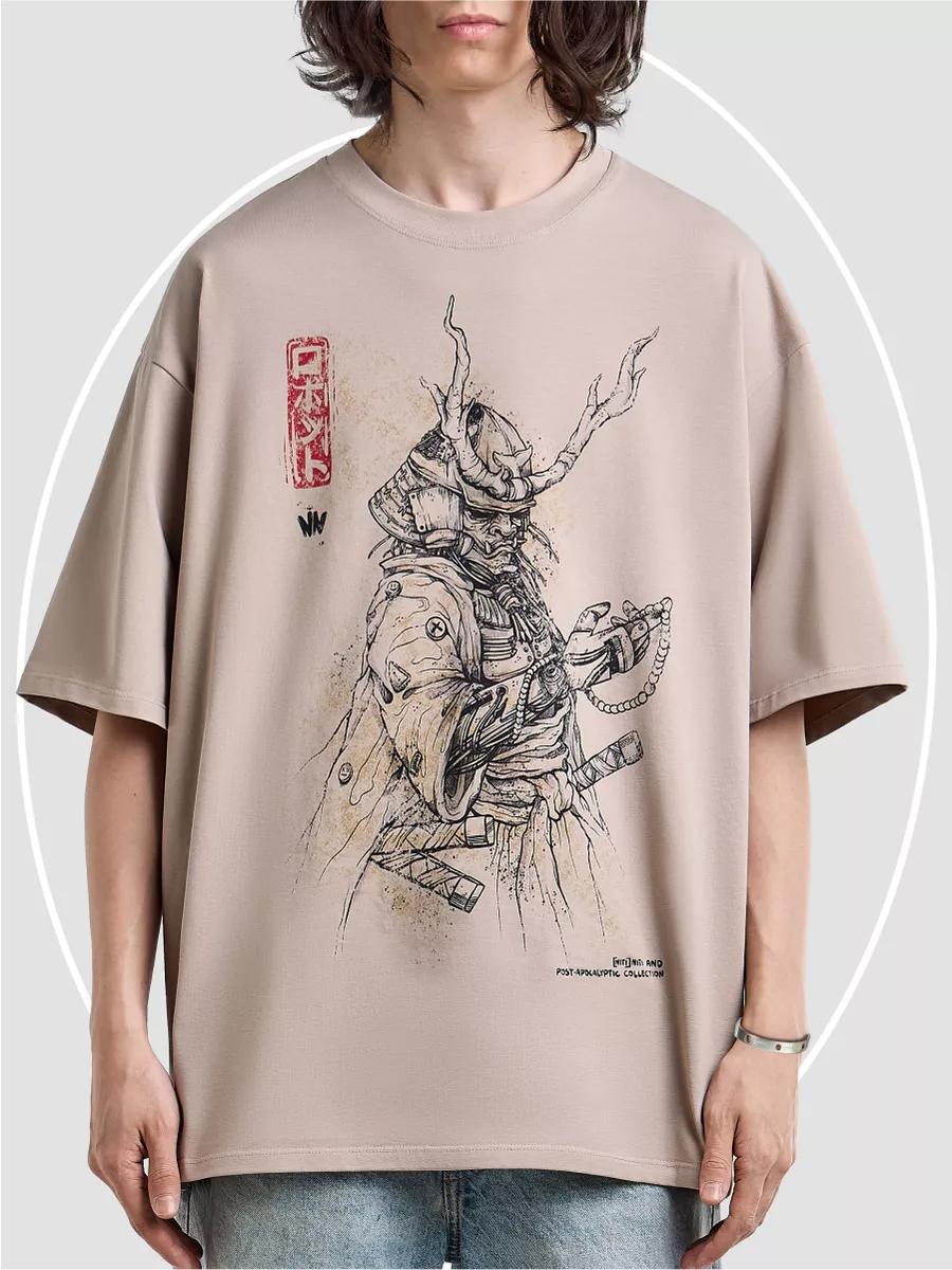 Oversized T-shirt Post-apocalyptic print 4XL