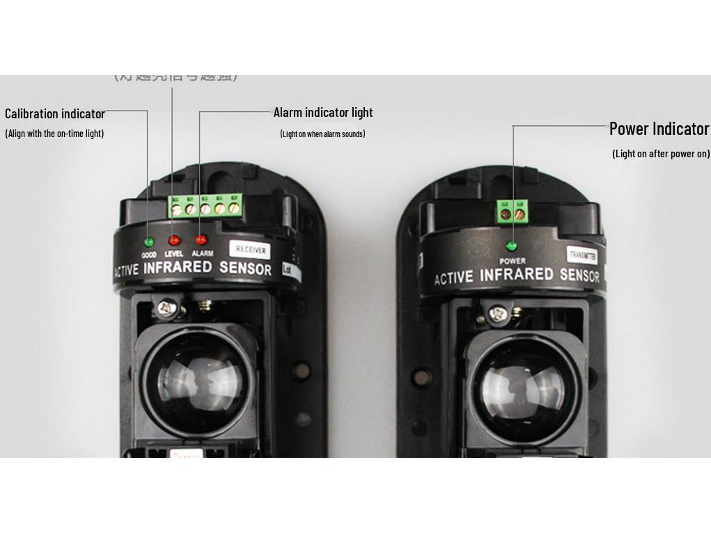 100m Dual Beam Infrared Detector Alarm for Doors, Windows & Perimeter Security