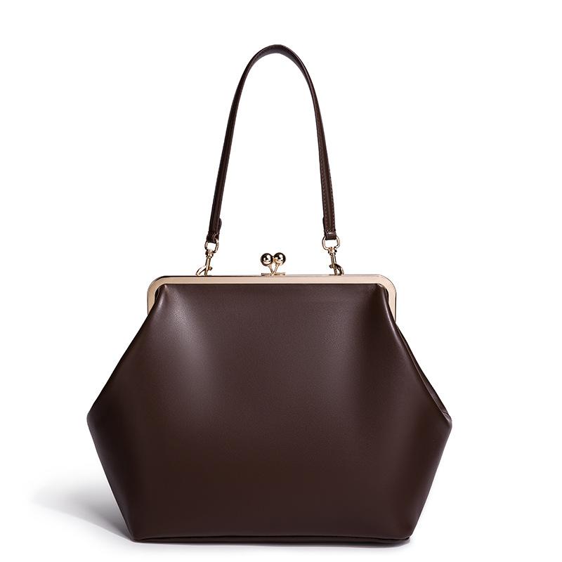 

Large Women S Kiss Lock Bag Medium Top Carry Handbag Kiss Buckle Shoulder Bag Wallet Mailman Women S Bag 31*19*29