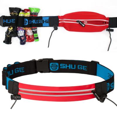 TeamOneDay by the Running Mate PRO Marathon Bib Perfect Gift [Supervised World's 5th-Ranked Triathlete] Pouch, Belt, Stretchy, Durable, (Red)