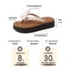 Fashion Versatile Casual Cartoon Tutu Flip-flops 2025 Summer Women's New Thick-soled Outer Wear Toe Sandals