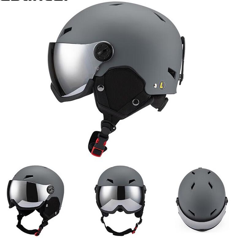 KA EN Warm Ski Helmet with Goggles