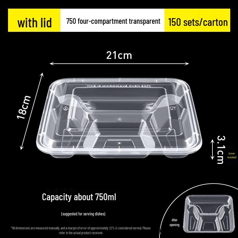 ZISIZ Disposable Meal Prep Containers