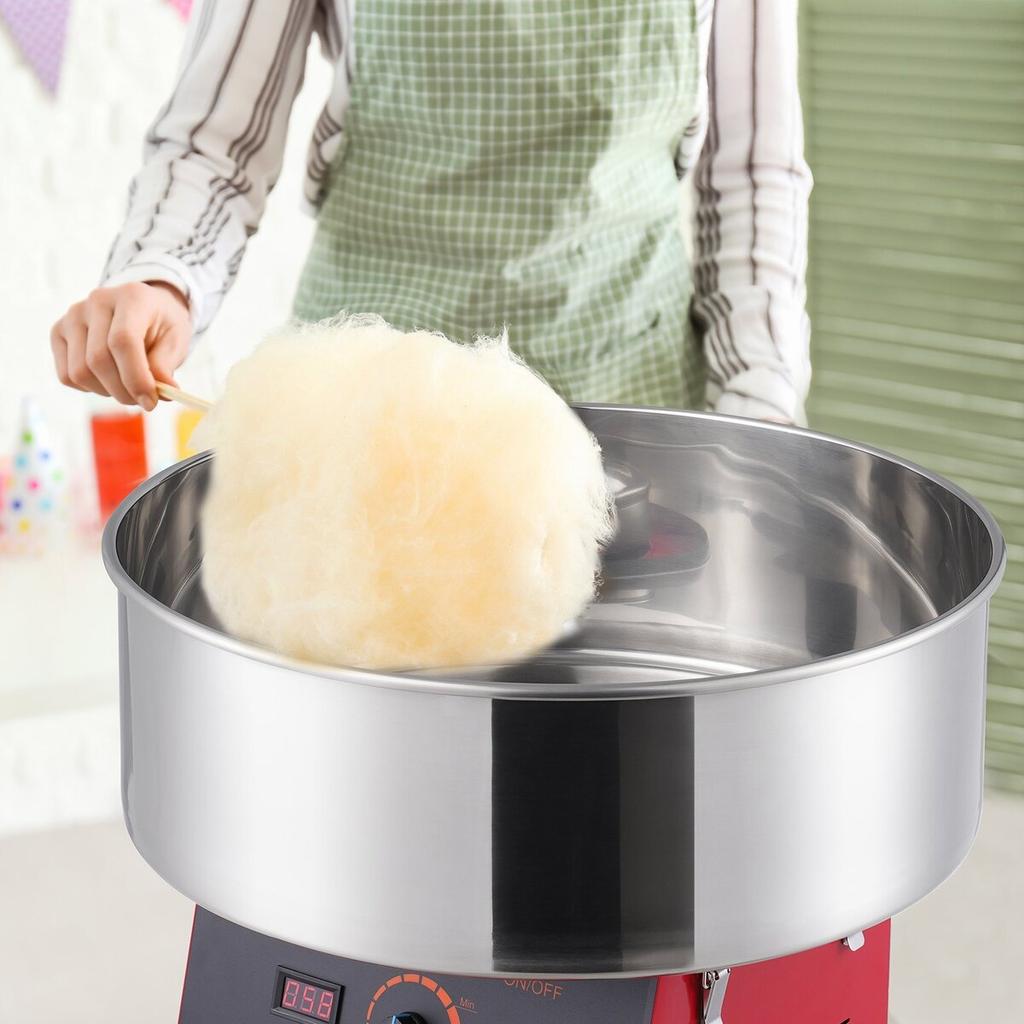 Electric Cotton Candy Machine, 1000W Candy Floss Maker, Commercial Cotton Candy Machine with Stainless Steel Bowl, and Sugar Scoop, Perfect for Home