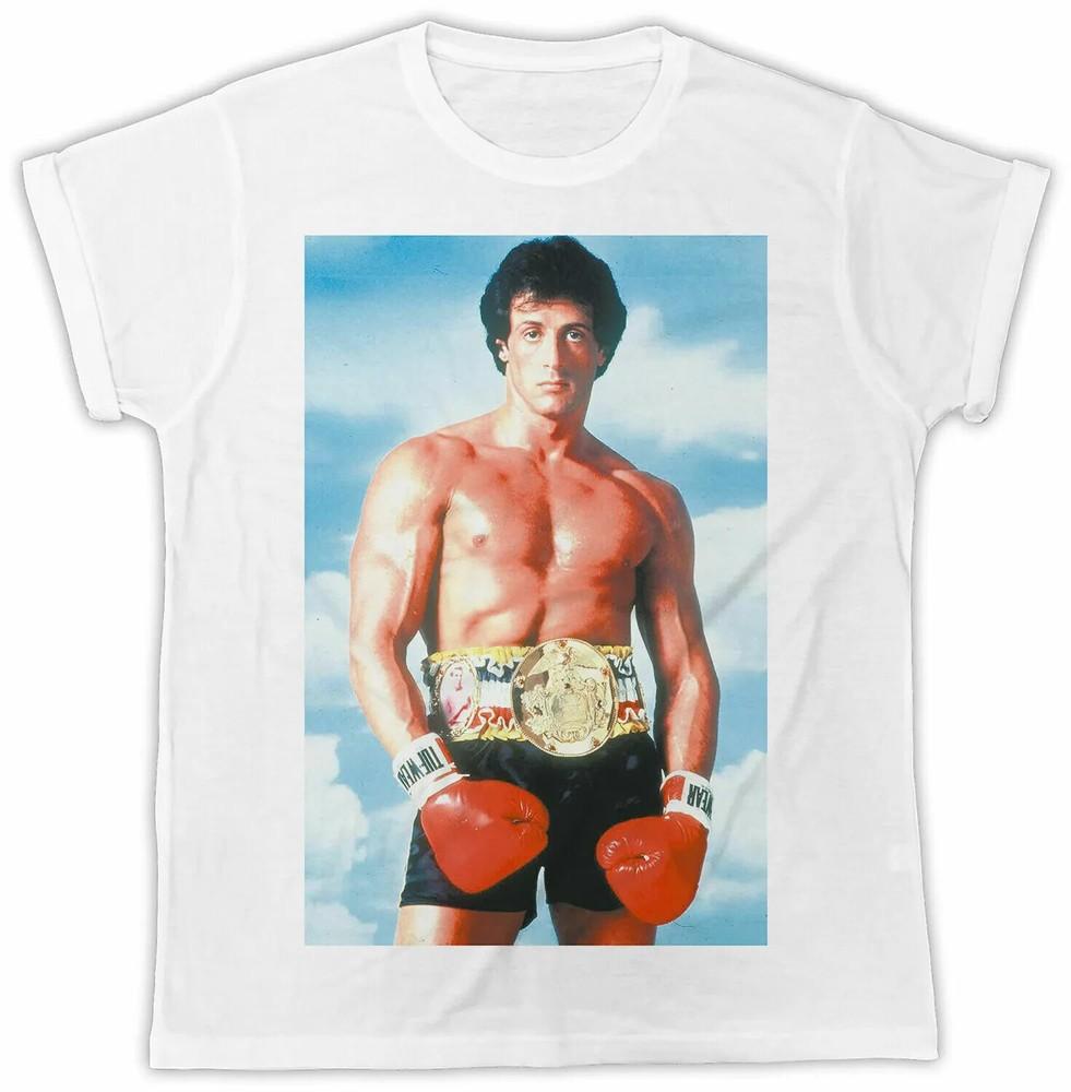 ROCKY BALBOA STALLONE T-Shirt Retro Cool Gift Tee Boxing Movie 80s UK Unisex T-Shirt XXXXL