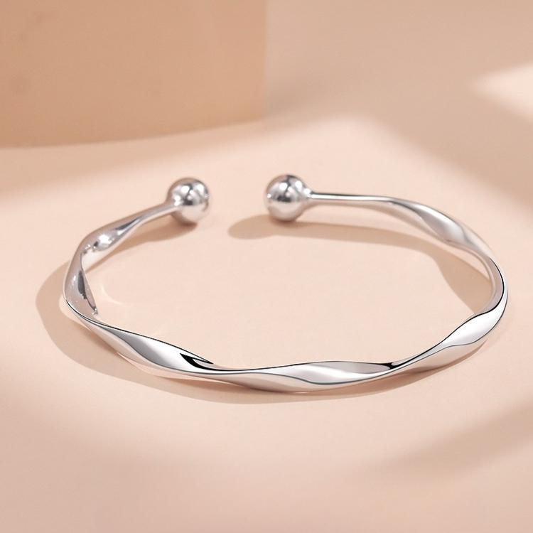 Pulseras Retro de Plata de Ley 925 con Cristales Azules Para Mujeres Diseñador Coreano Huecas Ajustables Joyería de Lujo para Fiesta Regalo