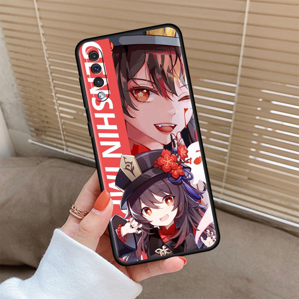 Genshin Impact Game Phone Case For Samsung Galaxy A50 A20e A20s A02s A03 A70 A52 A51 A30 A10 M52 M31 S7 Black Fundas Cover