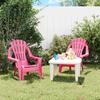 VidaXL Garden Chairs for Children Set of 2 Pink 37x34x44 Cm PP 364741