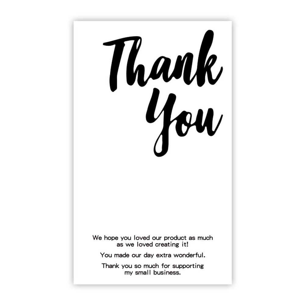50PCS White Thanks Decals Commodity Packaging Open Me Tags Creative Flower Sealing Labels  Festival