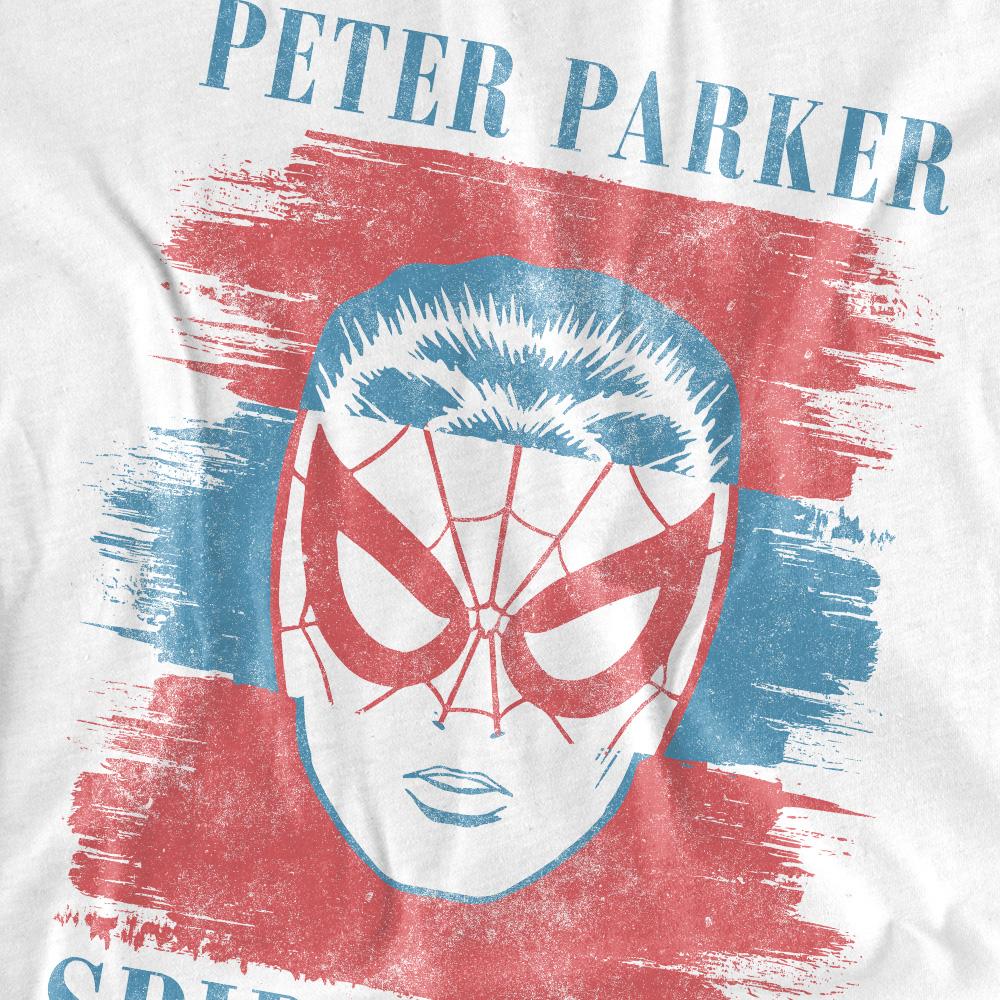 Spider-Man Womens/Ladies Peter Parker Stripe T-Shirt