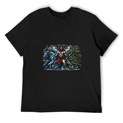 Mythical Defender: Minotaur and Dragon Companion T-Shirt Sweat Essential T Shirt T Shirts for Men Graphic