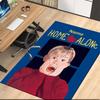Custom Name Home Alone Printed Carpet, for Office Chair Living Room Bedroom Kitchen Room Decor Gifts.