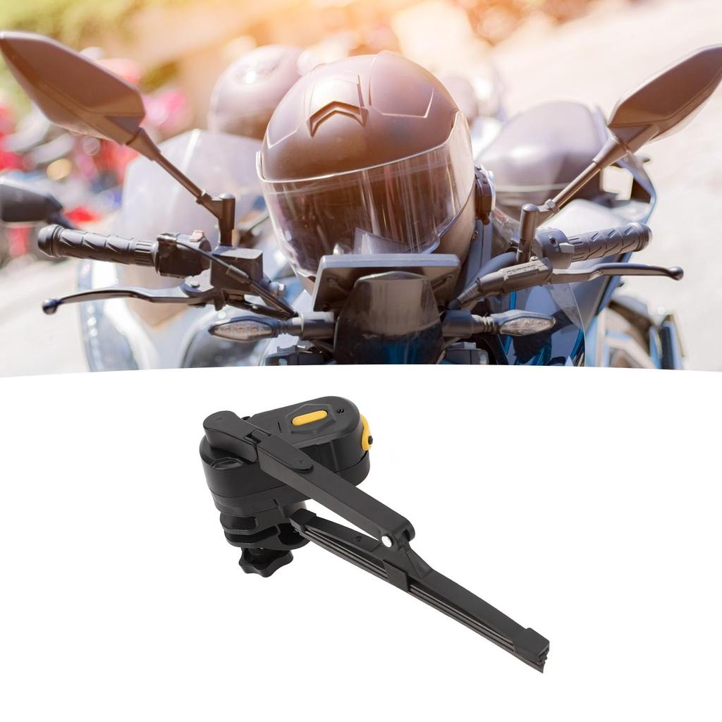 Motorcycle Helmet Visor Wiper, Universal Waterproof Electric Motorcycle Helmet Wiper, 2 Speeds 170 Cleaning Range, E-Scooter Helmet Windshield Wiper