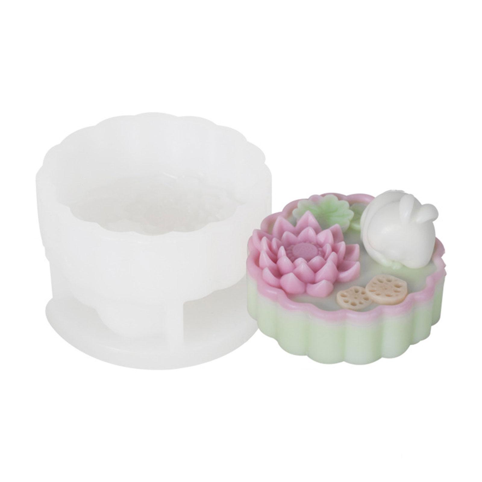 

Plastic Mooncakes Press Molds Artisanal Baking Molds Hand Pressed Lotus Leaf Mooncakes Creation Crafting Tool C