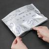 Yousheng 30Pcs Aluminum Foil Sealable Bags Reusable Leak-Proof Zipper Freezer Bags Stand Up Food Storage Pouches with Label for Freshness Fruit Meat