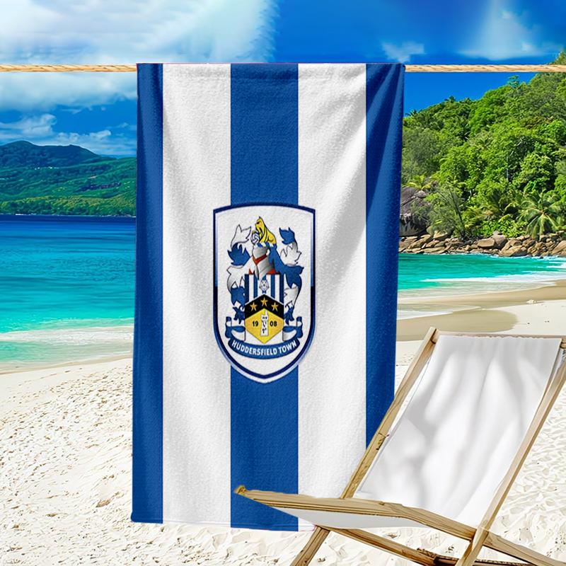 Hudders-field Football Spirit Beach Towel - Soft, Absorbent Microfiber, Lightweight, Ideal for The Beach, Parties, Travel, Camping fan gifts