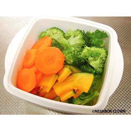 NACHBAR CLOWN Mikrowellenkocher für Warme und Gedämpfte Gemüse [Machen Sie Warme und Gedämpfte Gemüse in der Mikrowelle] Zeitsparender Kocher, Kochgeschirr, Perf