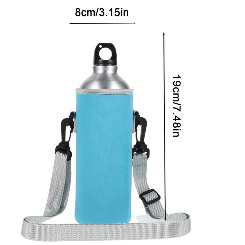 Outdoor Water Bottle Case Sleeve Sports Insulation Water Bottle Covers Pouch With Strap Portable Cellphone Holder Bottle Bag