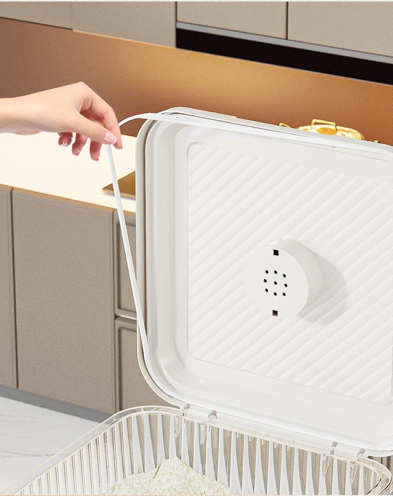 Japanese-Style Moisture-Proof Sealed Rice Storage Container, 10-20 Jin Capacity, Insect-Proof Kitchen Rice and Flour Jar