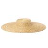 Grand Chapeau d'Été à Large Bord de 15 cm Chapeau de Soleil pour Femmes Style Français Chapeau de Paille Souple Mesdames Chapeau de Base pour le Kentucky Derby Chapeau d'Artisanat