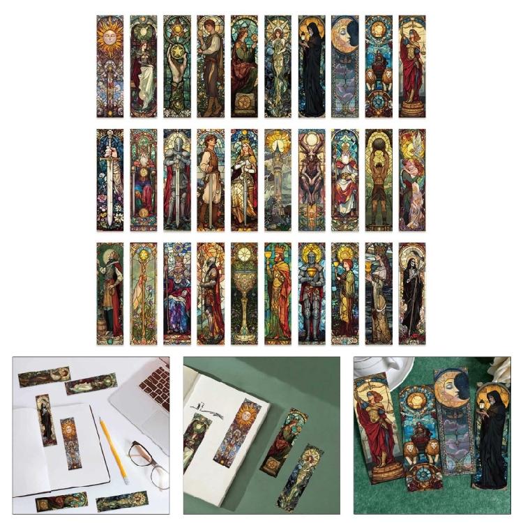 Of Tarot 30 Card Pack Themed Bookmarks Paper Book Page Divider For Book Lover Writer Reader Teacher Reading Accessories