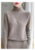 Women's Osmanthus Stitch High-Collar Wool Sweater: Versatile, Warm Autumn & Winter Knit Long Sleeve Base Layer