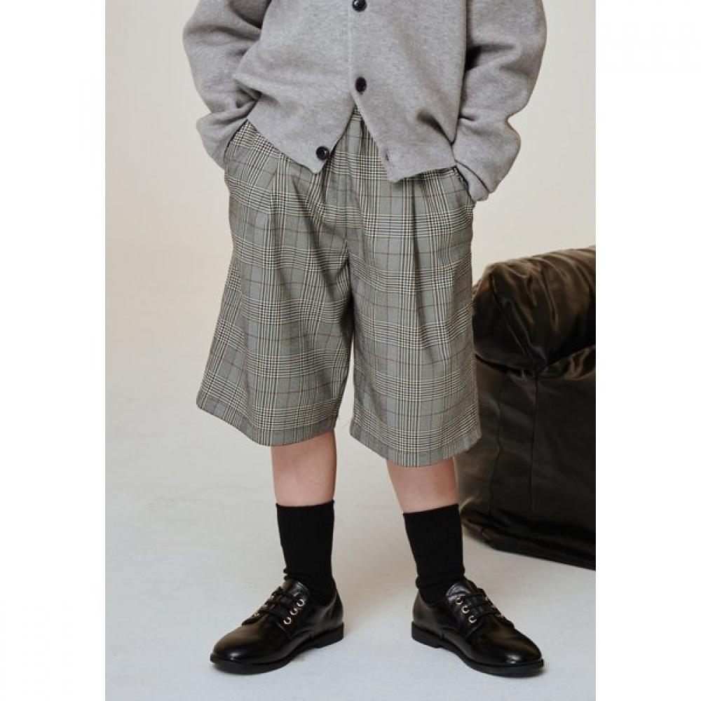 The Coffee Bean   Tea Leaf Gray Check Shorts Ba11pt04gy 130