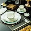 Elegant Gold Rim Bone China Tableware Set