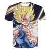 Japanese Anime Dragon Ball Z 3d Printed Majin Vegeta Saiyan Prince Fight Injure Manga T-Shirt Kids Adults Cosplay Tops Clothing