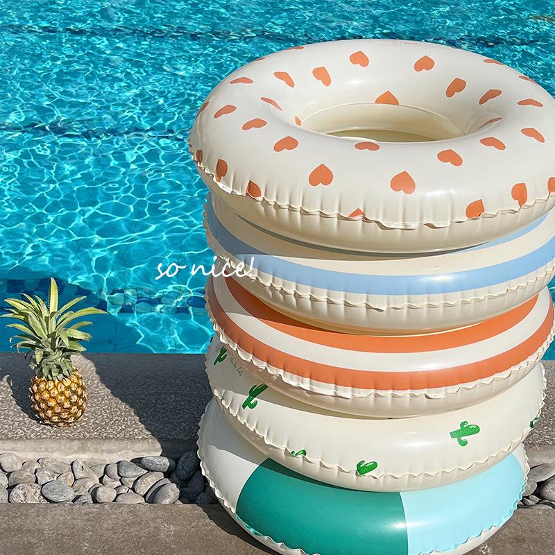 INS Inflatable Swim Ring for Kids & Adults - Thickened Underarm Float with Arm Ring for Men & Women