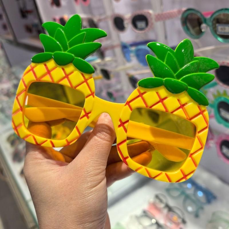 Delicate Pineapple Glasses With Soft Plastic Frame Comfort For Costume Parties Character Cosplay And Carnivals