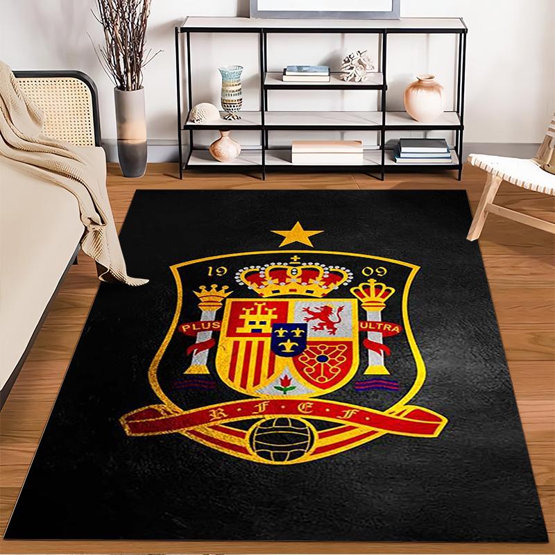 Spain Football Designed floor mat, suitable as a non-slip mat for the living room or bedroom sofa